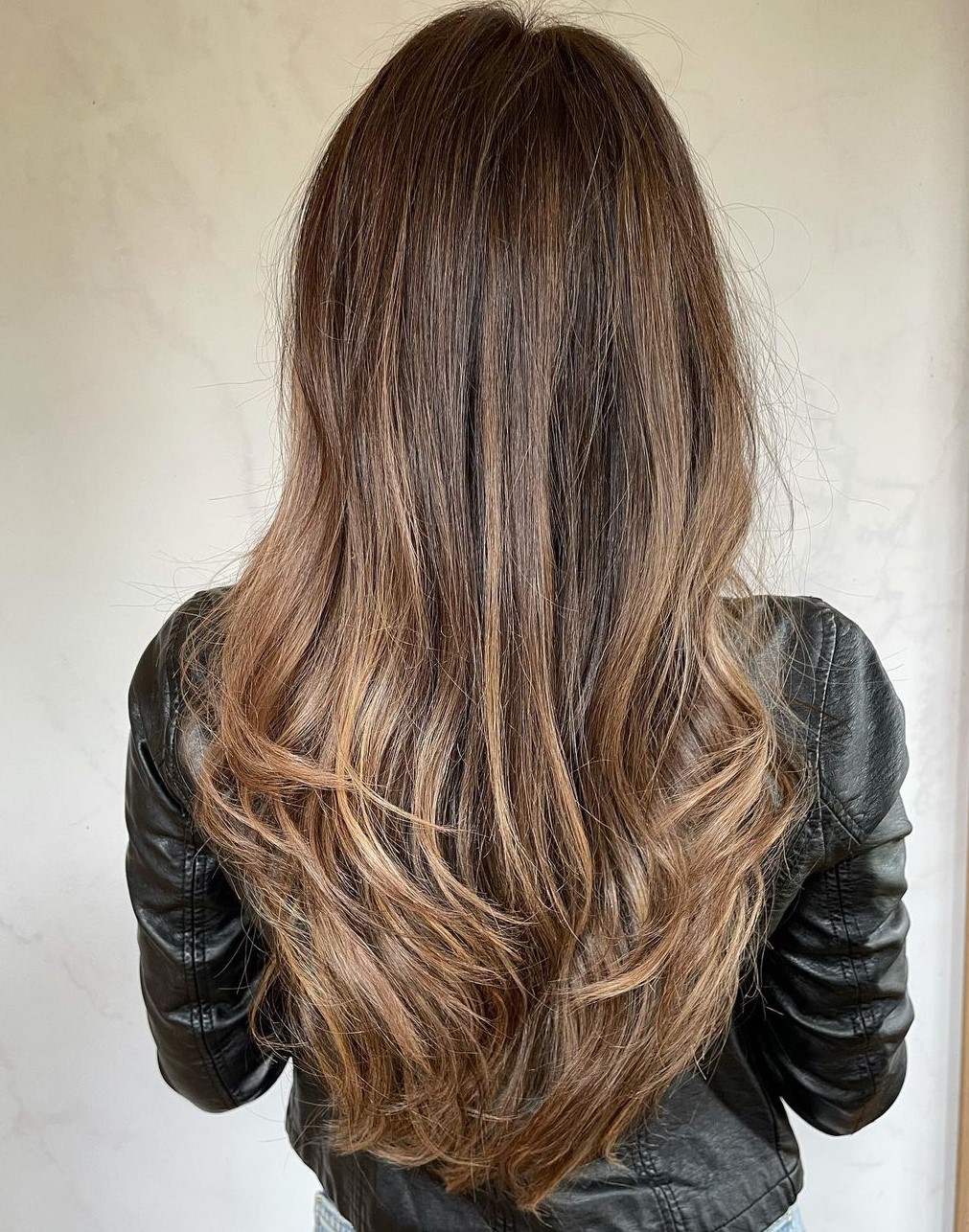 Waist-Length Cut with Volumized Ends