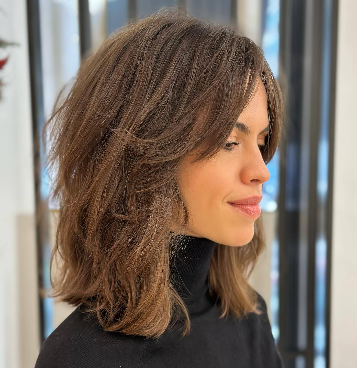 Modern Mid-Length Soft Shag Hairstyle