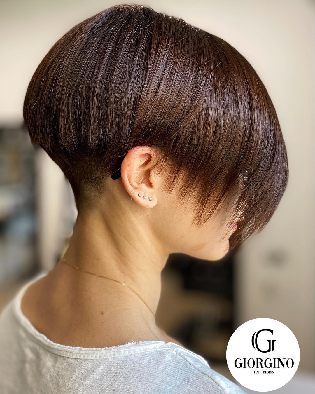 Razored Undercut Bob Straight Hair