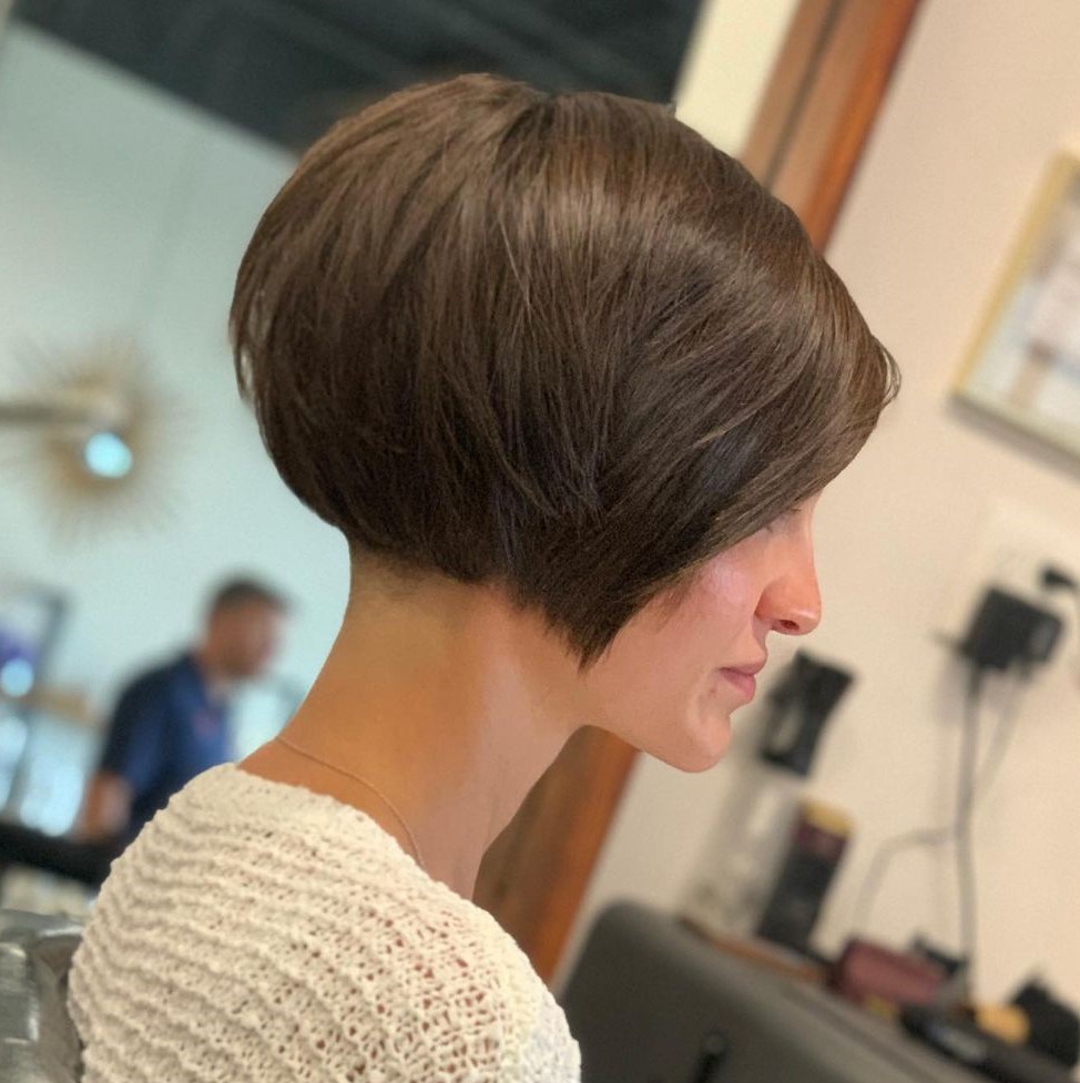 Very Short Rounded Bob for Thick Hair